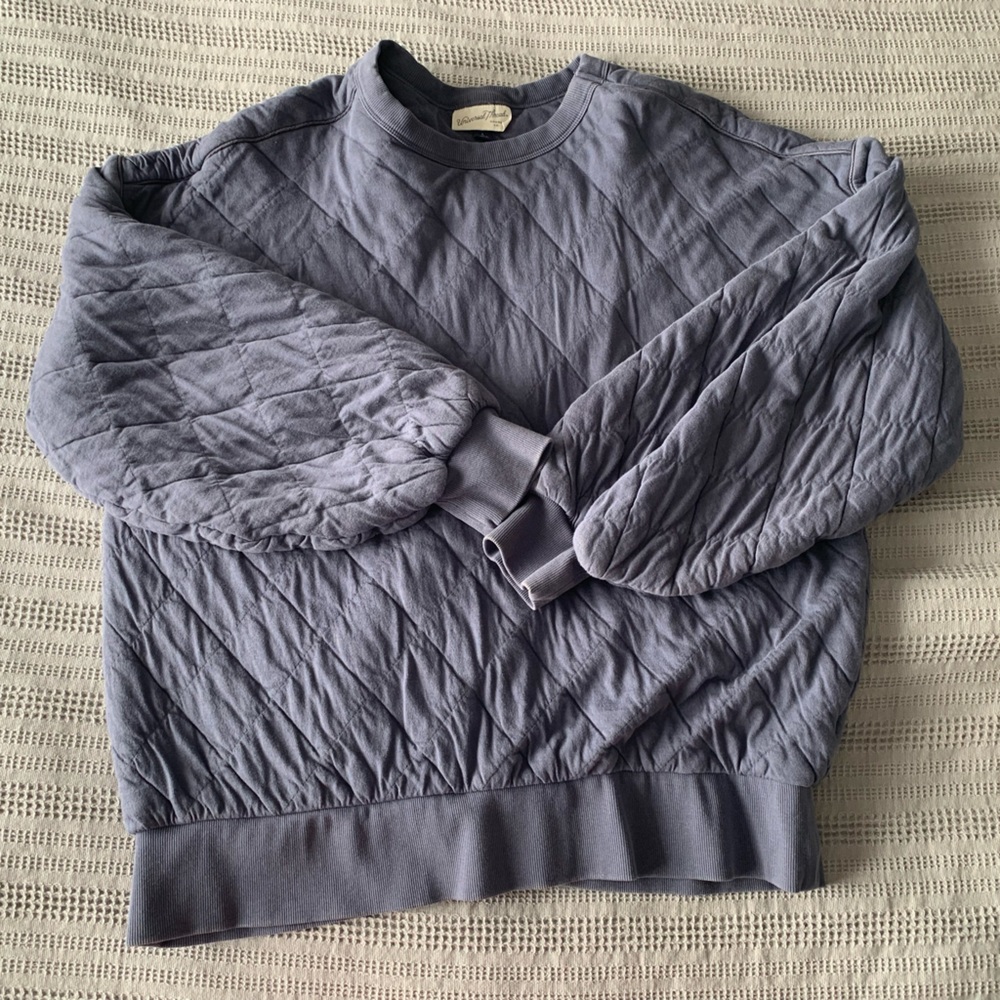 Vintage thread quilted sweatshirt (Large)